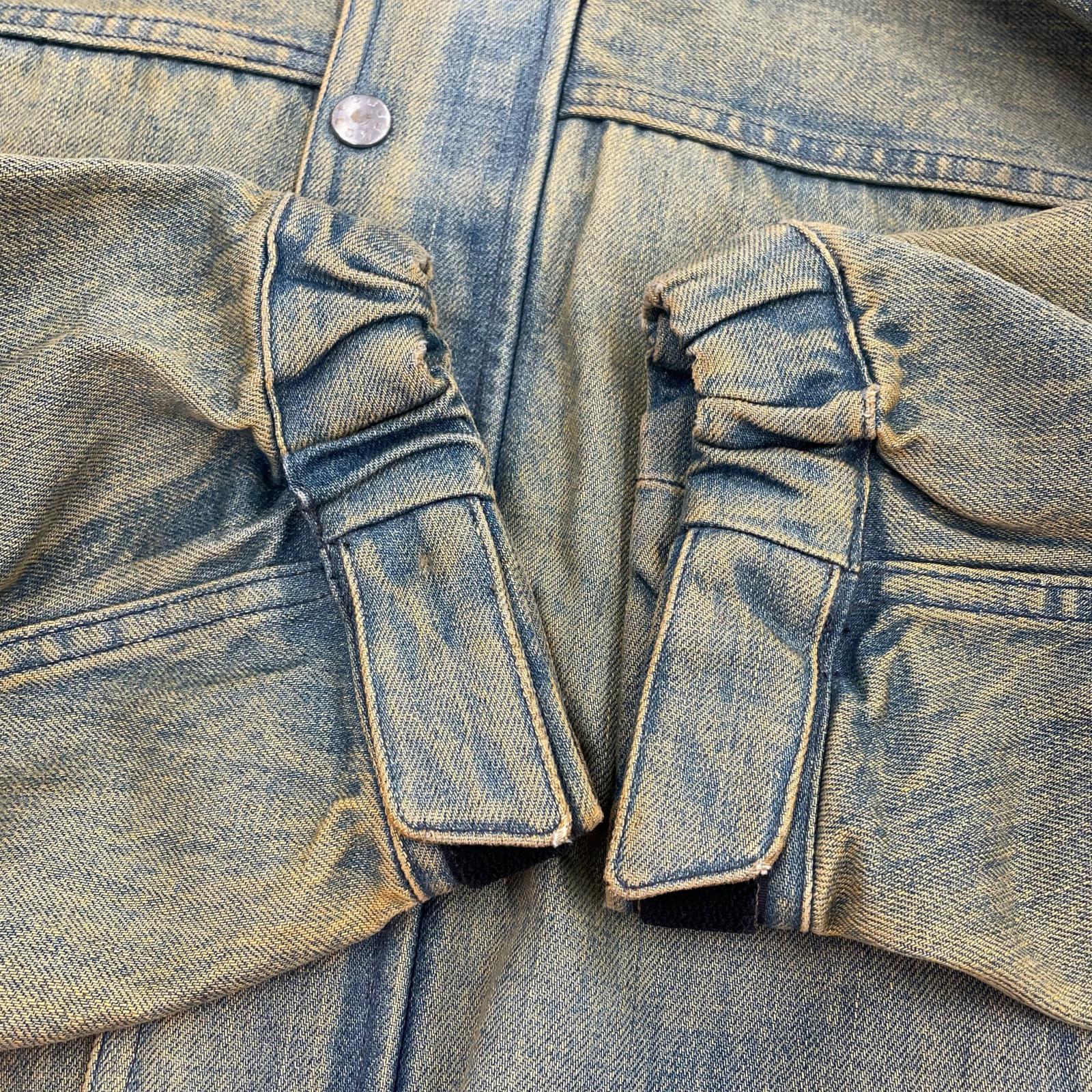 ジャケット 24SS/HOODED DENIM JACKET/サンプル ブルー