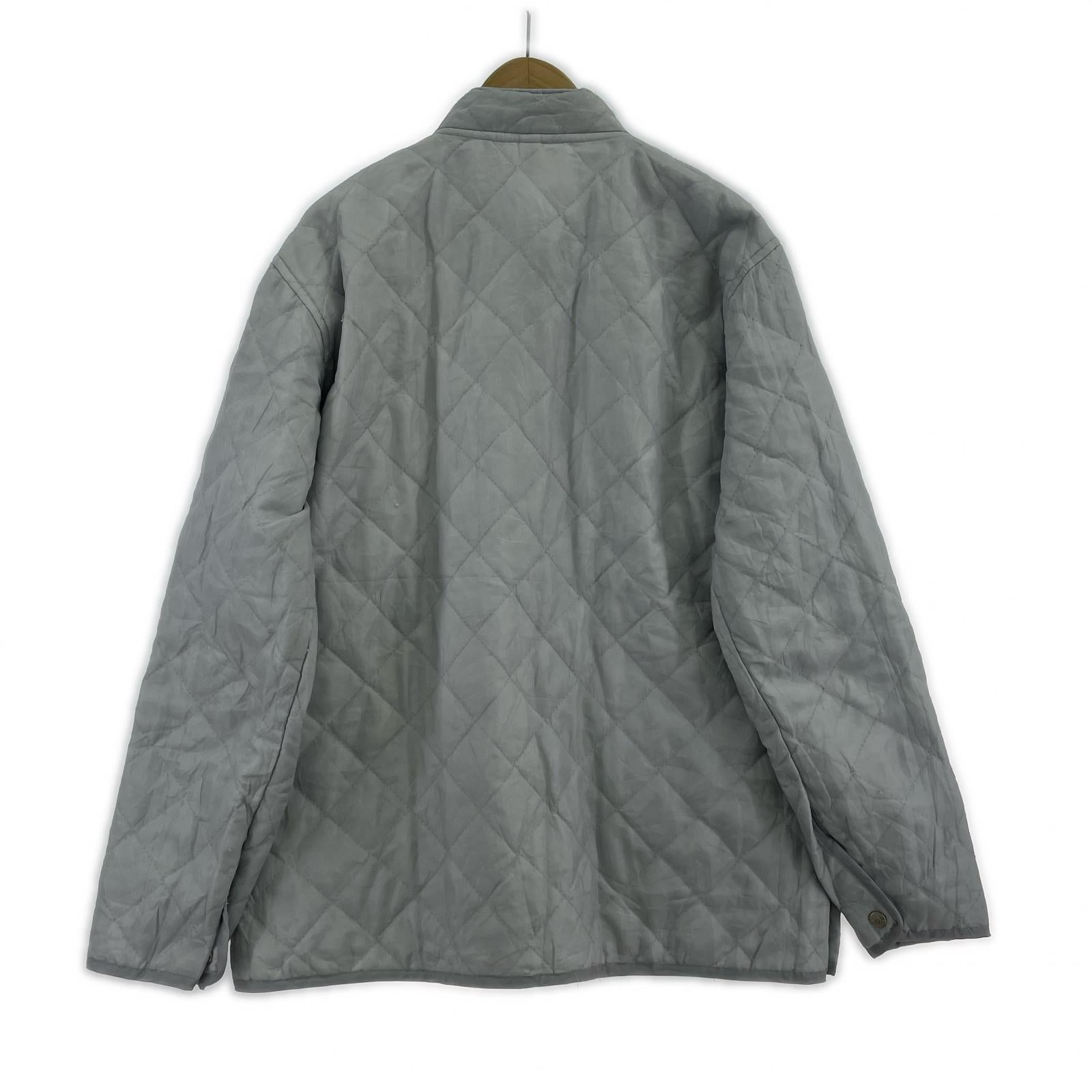 ジャケット キルティング 灰 (XL) グレー