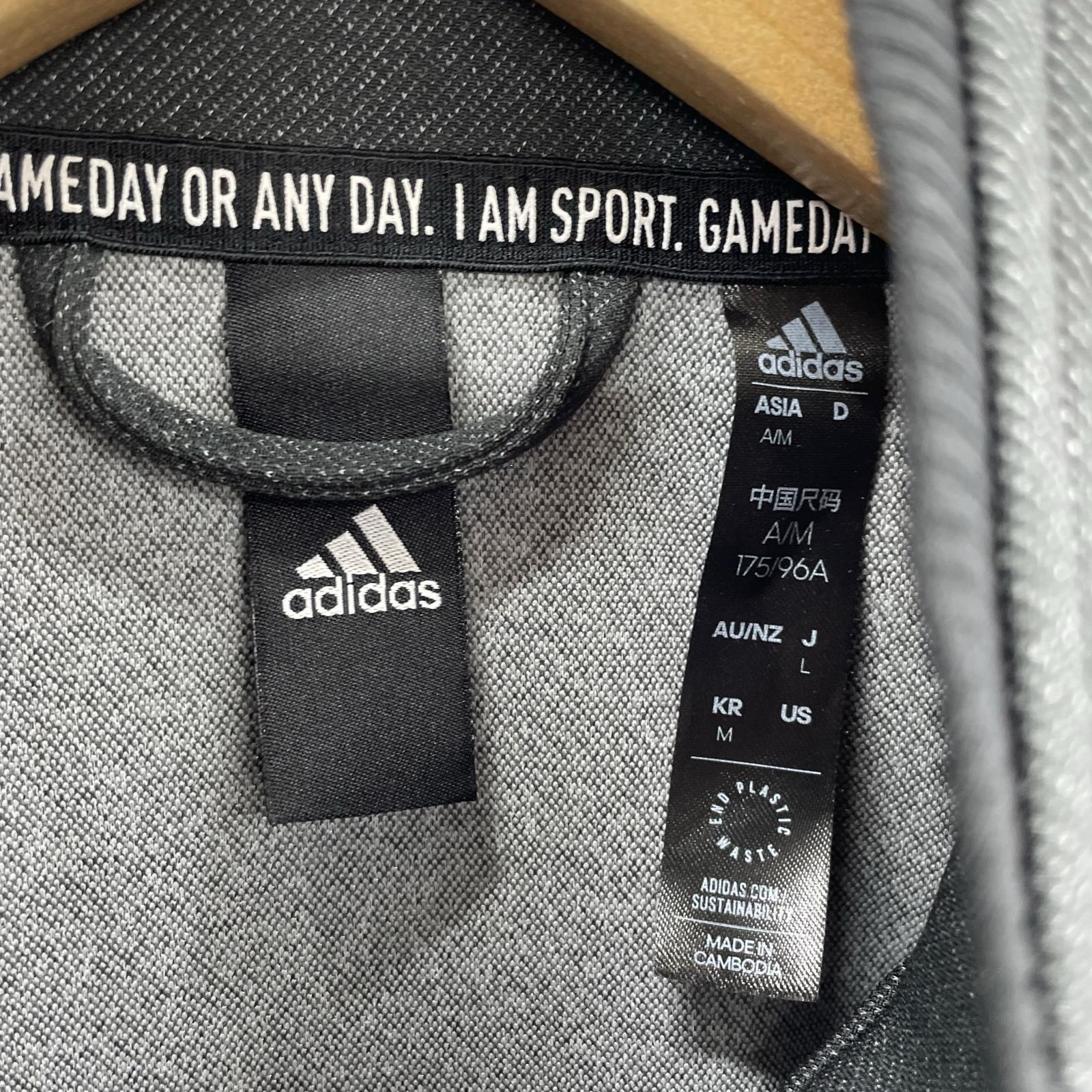 パーカー adidas パーカー(ジップアップ) L ブラック