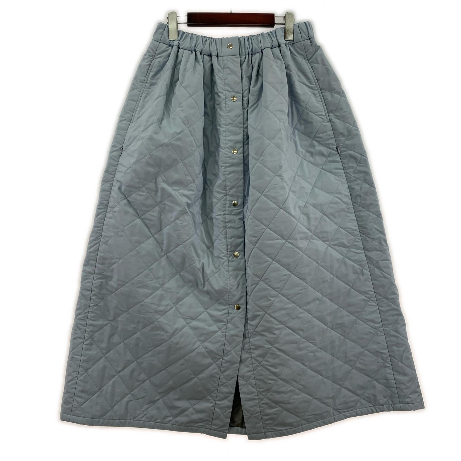 ロングスカート BEAUTY&YOUTH UNITED ARROWS キルティングスカート 38 ブルー
