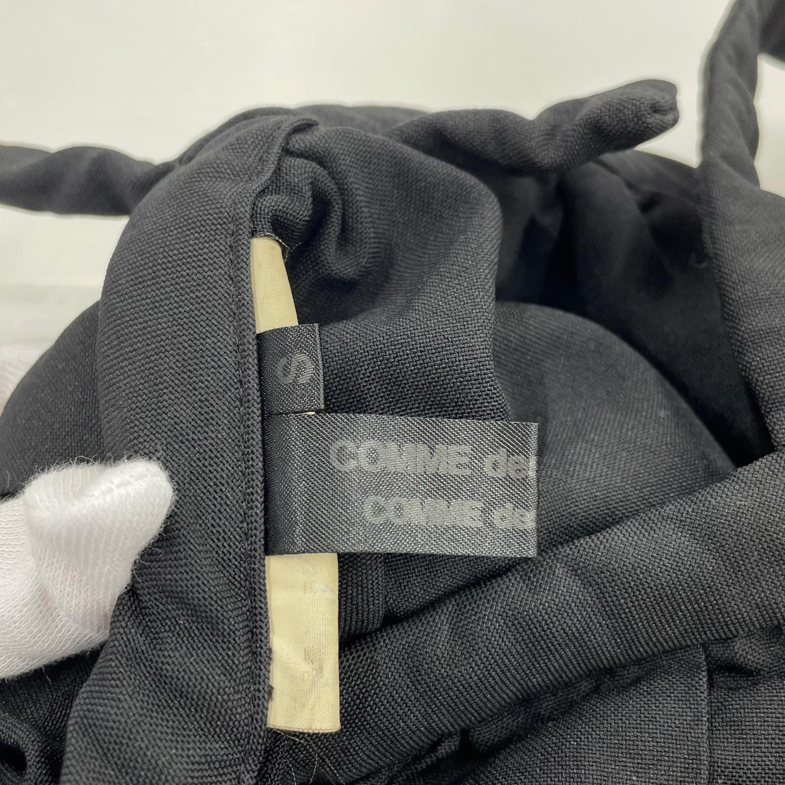 スカート COMME des GARCONS COMME des GARCONS ポリ縮絨 製品染サスペンダースカート S ブラック S ブラック