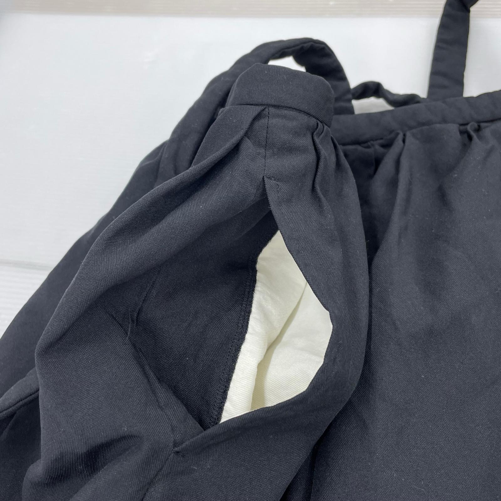 スカート COMME des GARCONS COMME des GARCONS ポリ縮絨 製品染サスペンダースカート S ブラック S ブラック