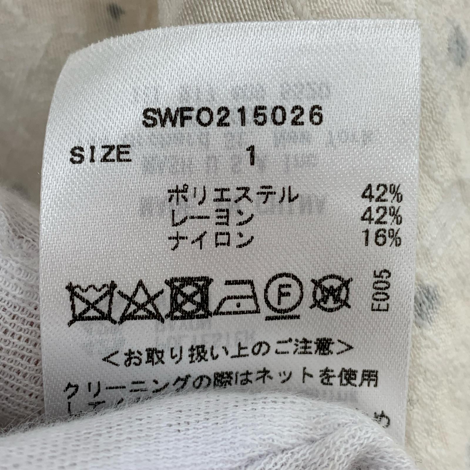 ワンピース フリルカラーワンピース ドット 1 ホワイト