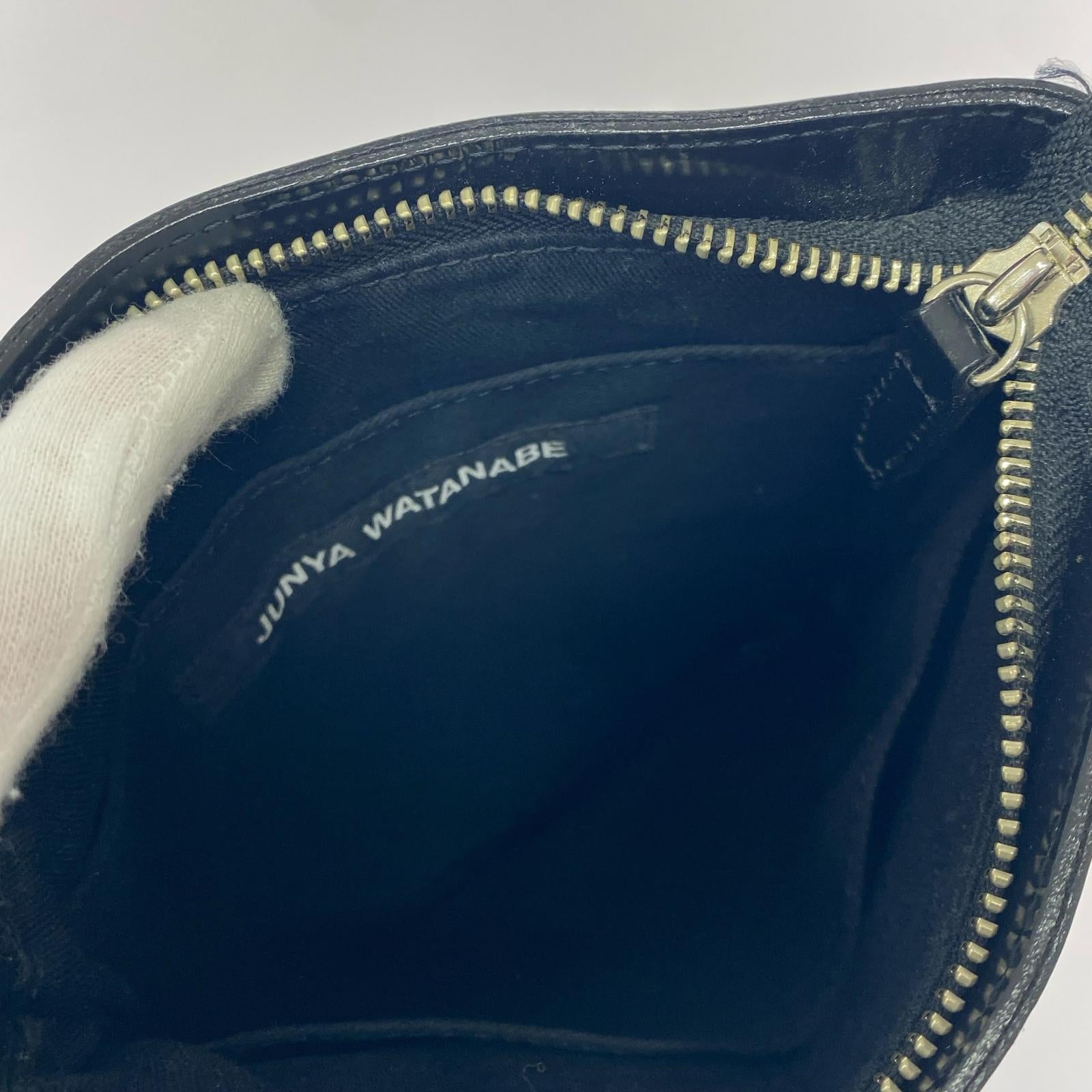 ショルダーバッグ JUNYA WATANABE COMME des GARCONS 22ss パテントレザー メタリックミニショルダーバッグ ブラック ブラック