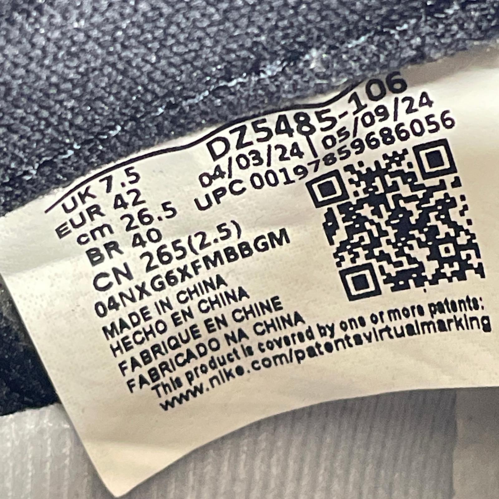 スニーカー AIR JORDAN 1 RETRO HIGH OG Black Toe 26.5cm (US8 1/2 UK8 EU43)