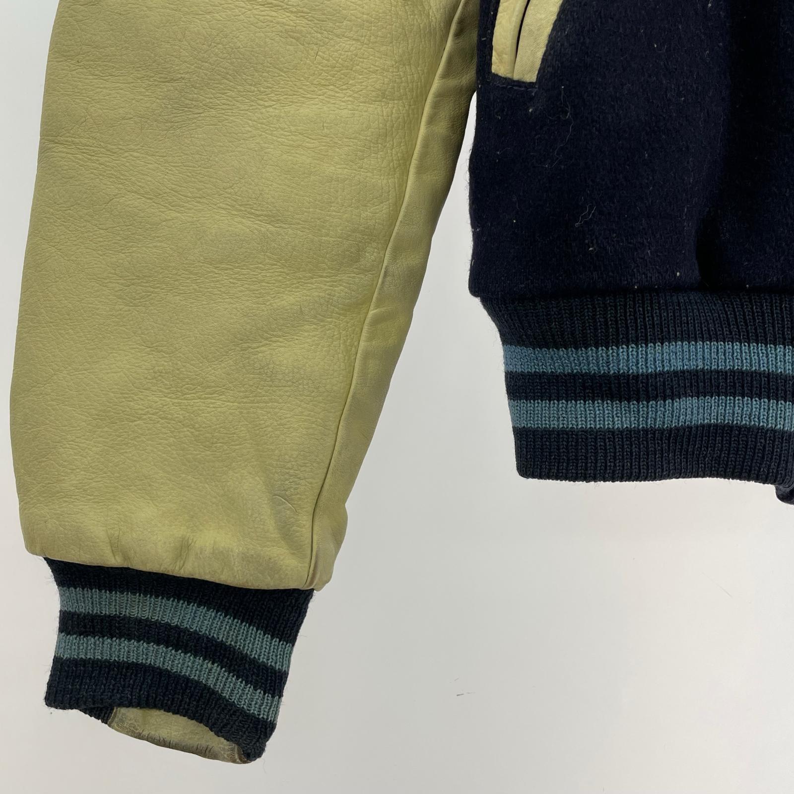 ジャケット 80s golden bear スタジャン 紺 (M) M ネイビー
