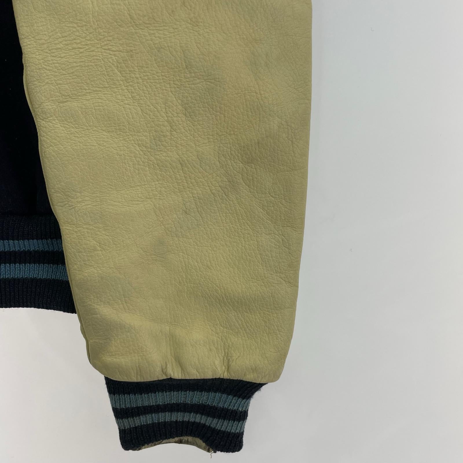 ジャケット 80s golden bear スタジャン 紺 (M) M ネイビー