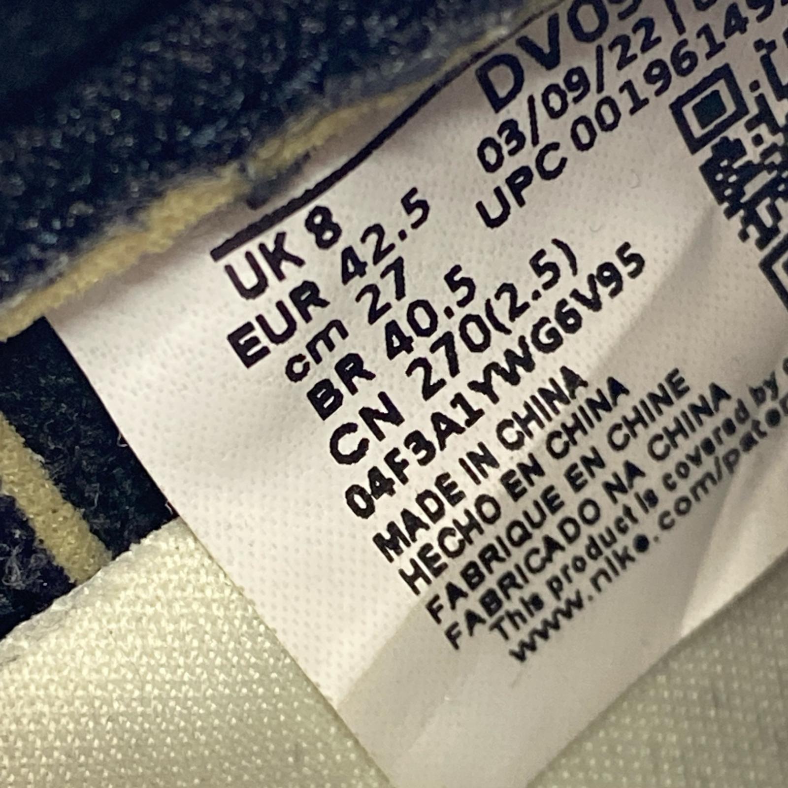 スニーカー AIR JORDAN 1 RETRO LOW OG (27.0) 27cm (US9 UK8 1/2 EU44) ブラック