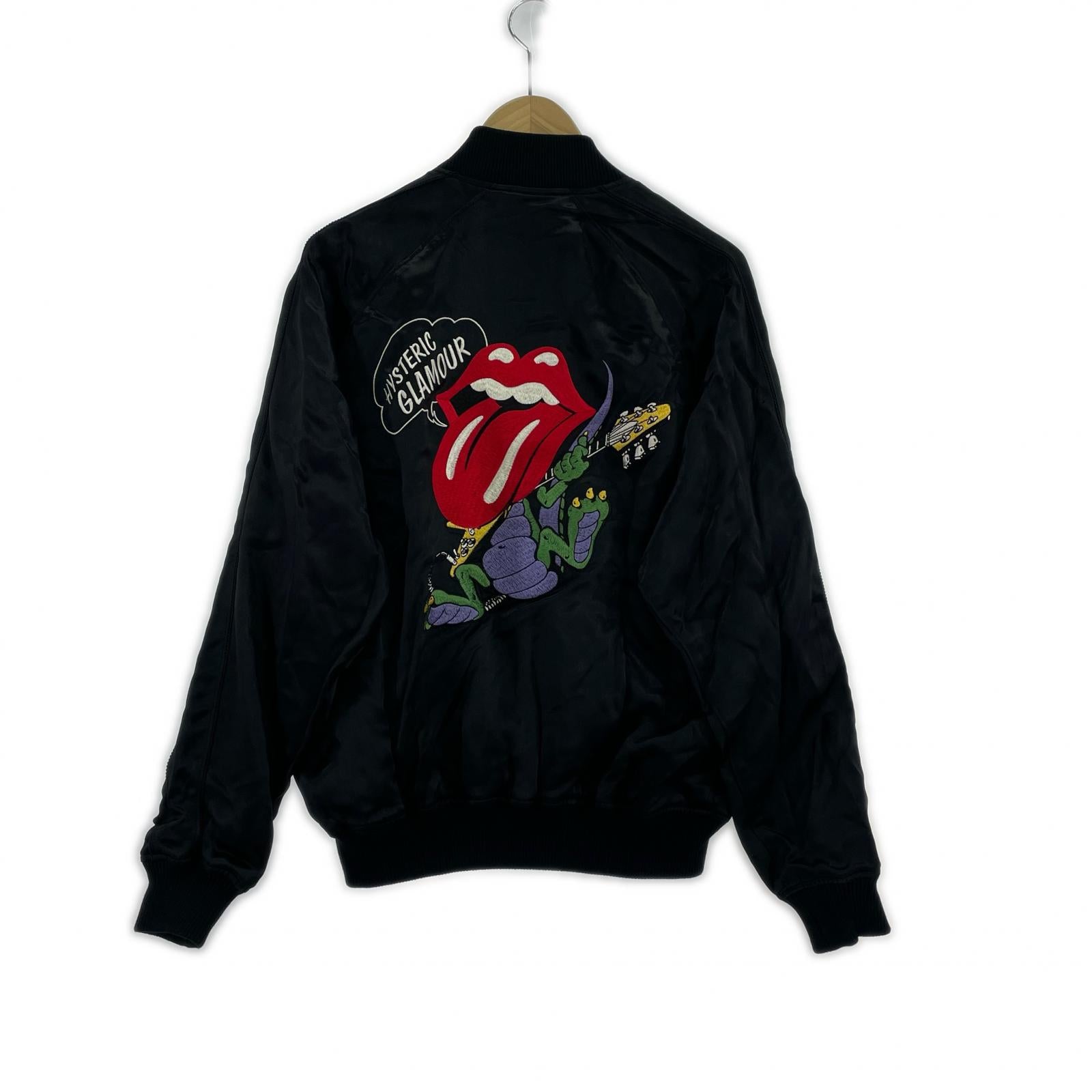 ジャケット THE ROLLING STONES スカジャン 刺繍 S