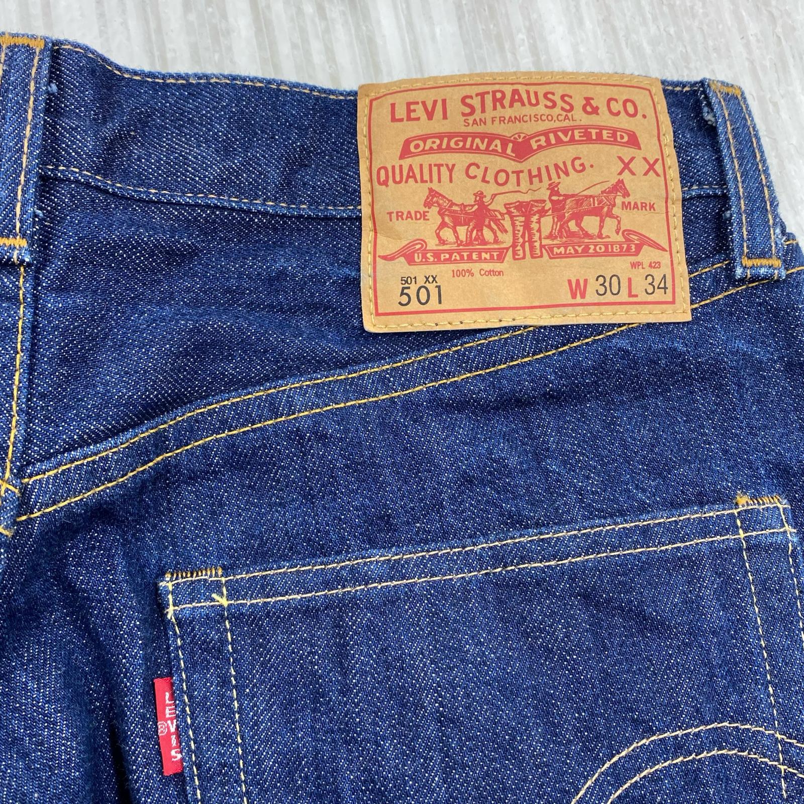 デニムパンツ 501XX 1966復刻(W30L34) 30 ネイビー