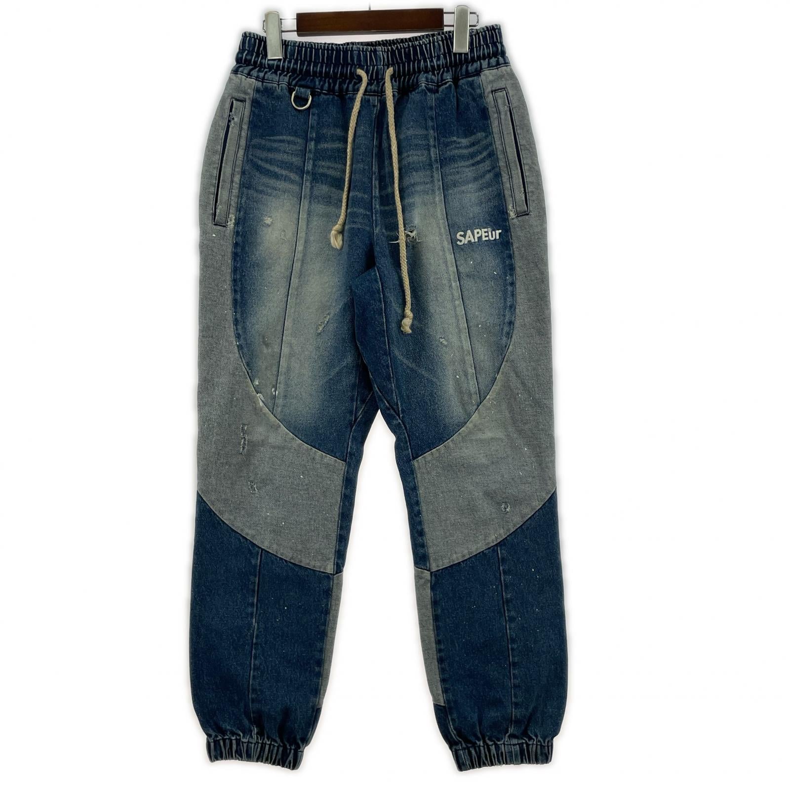 デニムパンツ Vintage Denim Track Pants M M ブルー