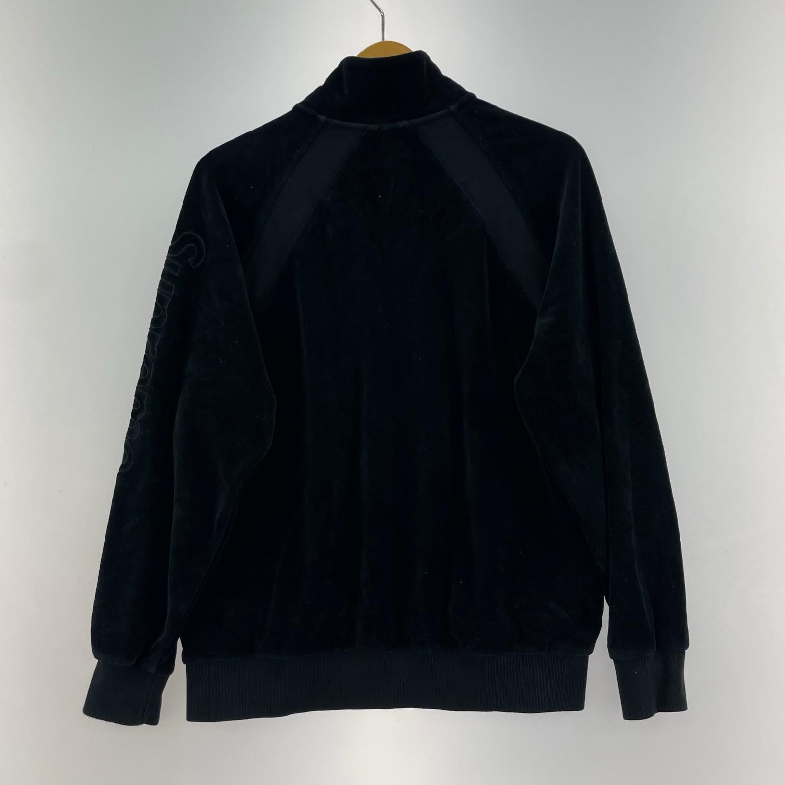 ジャケット LACOSTE Velour Half-Zip Track Top BLK S S ブラック