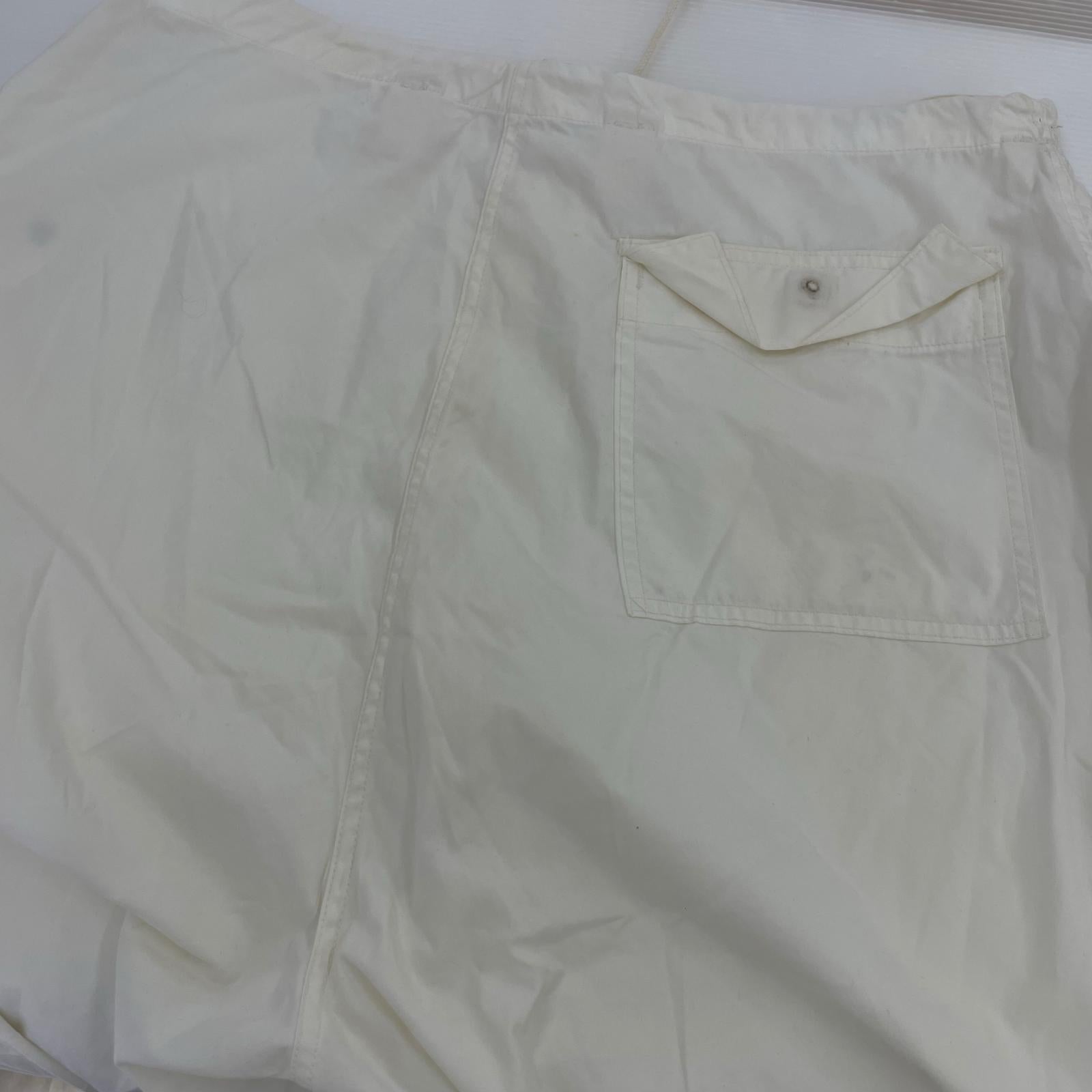 パンツ 89年 U.S.ARMY SNOW CAMO オーバーパンツ 白 M ホワイト