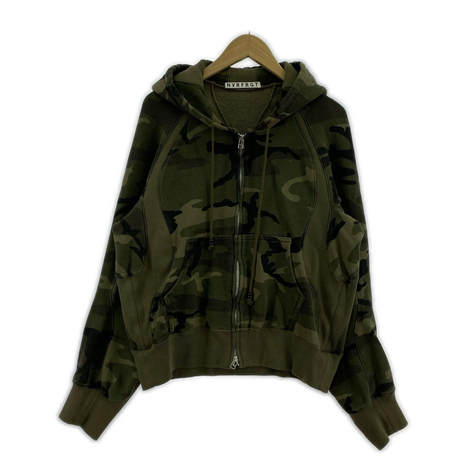 パーカー NVRFRGT 25SS PANELLED ZIP UP HOODIE 2