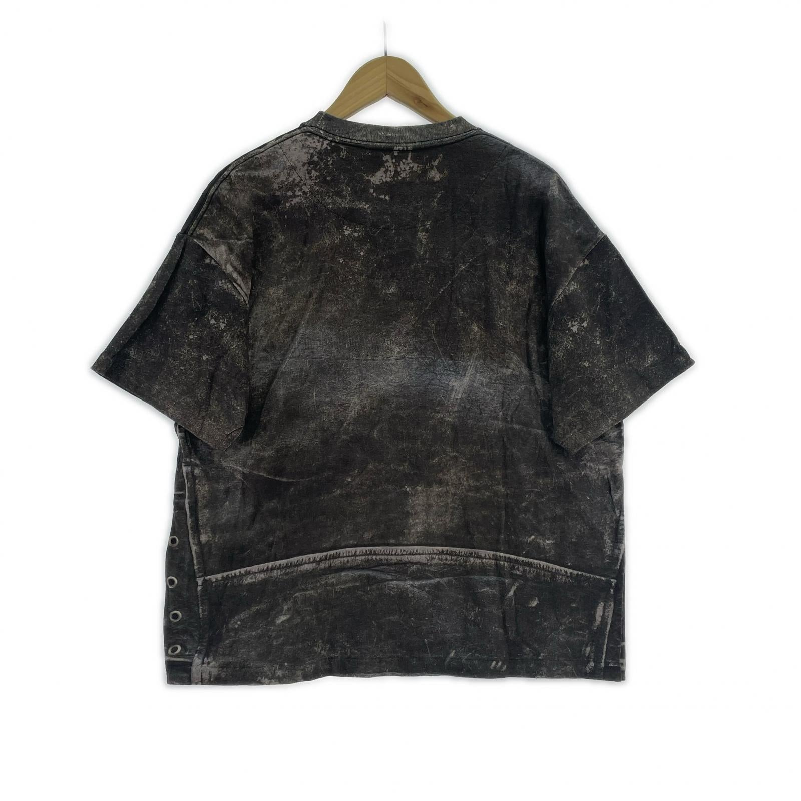 半袖Tシャツ Trompe L'oeil Printed T-Shirt/転写/S/黒系 S ブラック