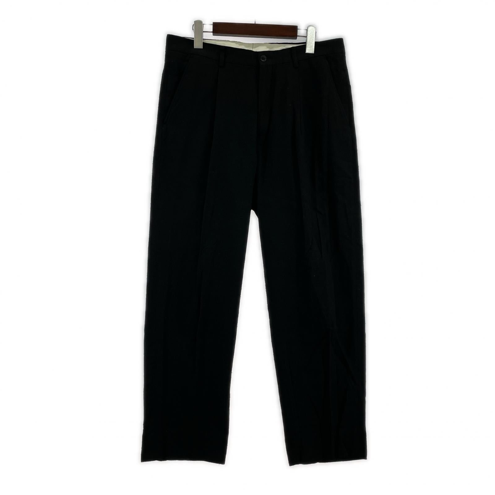 パンツ pleated trouser W32 32 ブラック