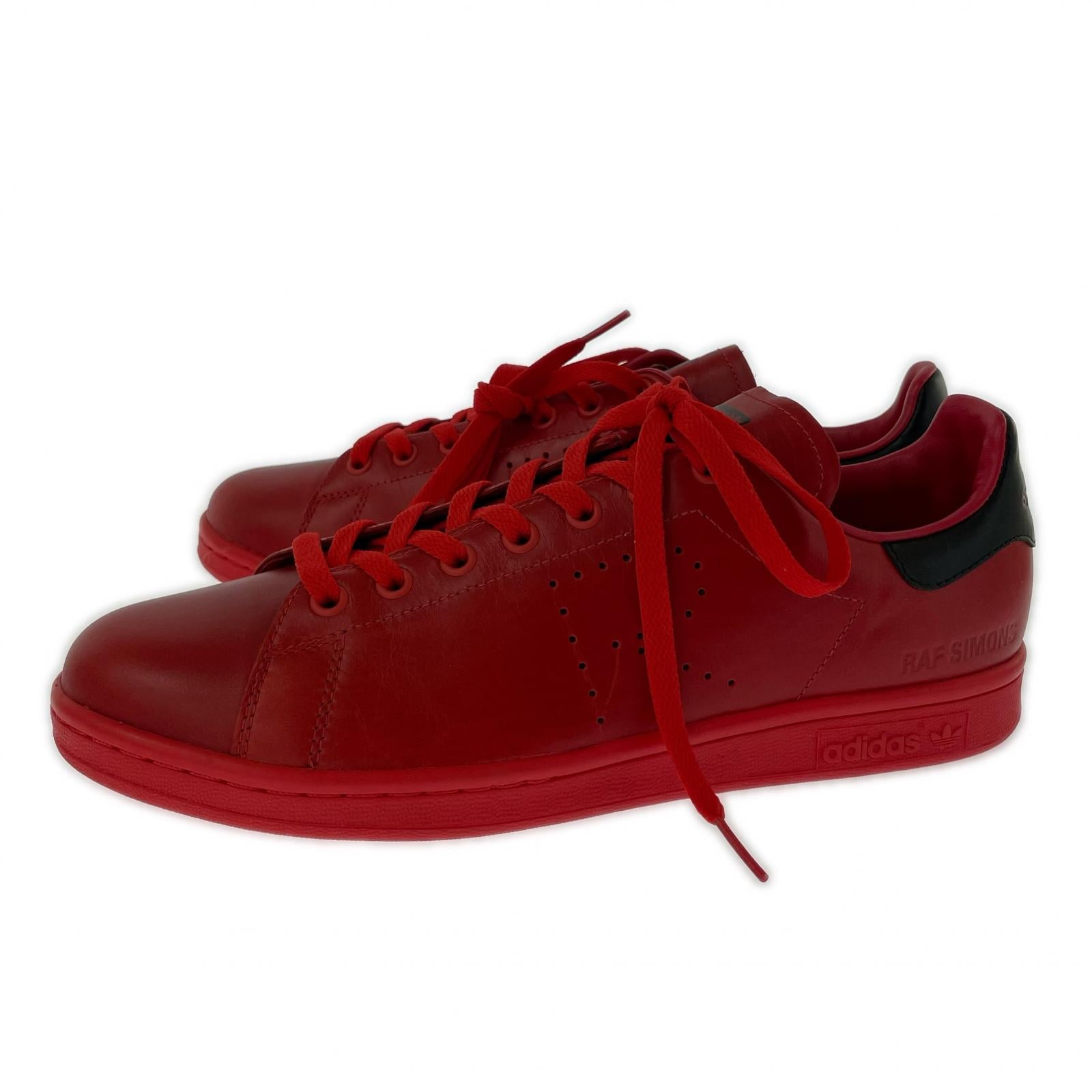 スニーカー RAF SIMONS STAN SMITH 28.5cm (US10 1/2 UK10 EU47) レッド