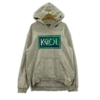 パーカー Alchemist 18ss KOOL damaged Hoodie S S ホワイト