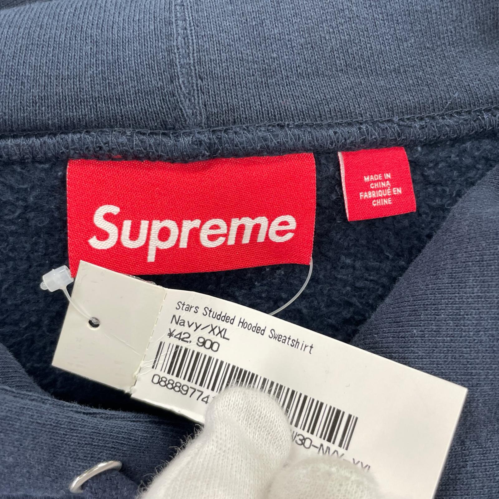 パーカー Supreme 25AW Stars Studded Hooded Sweatshirt XXL ネイビー ネイビー