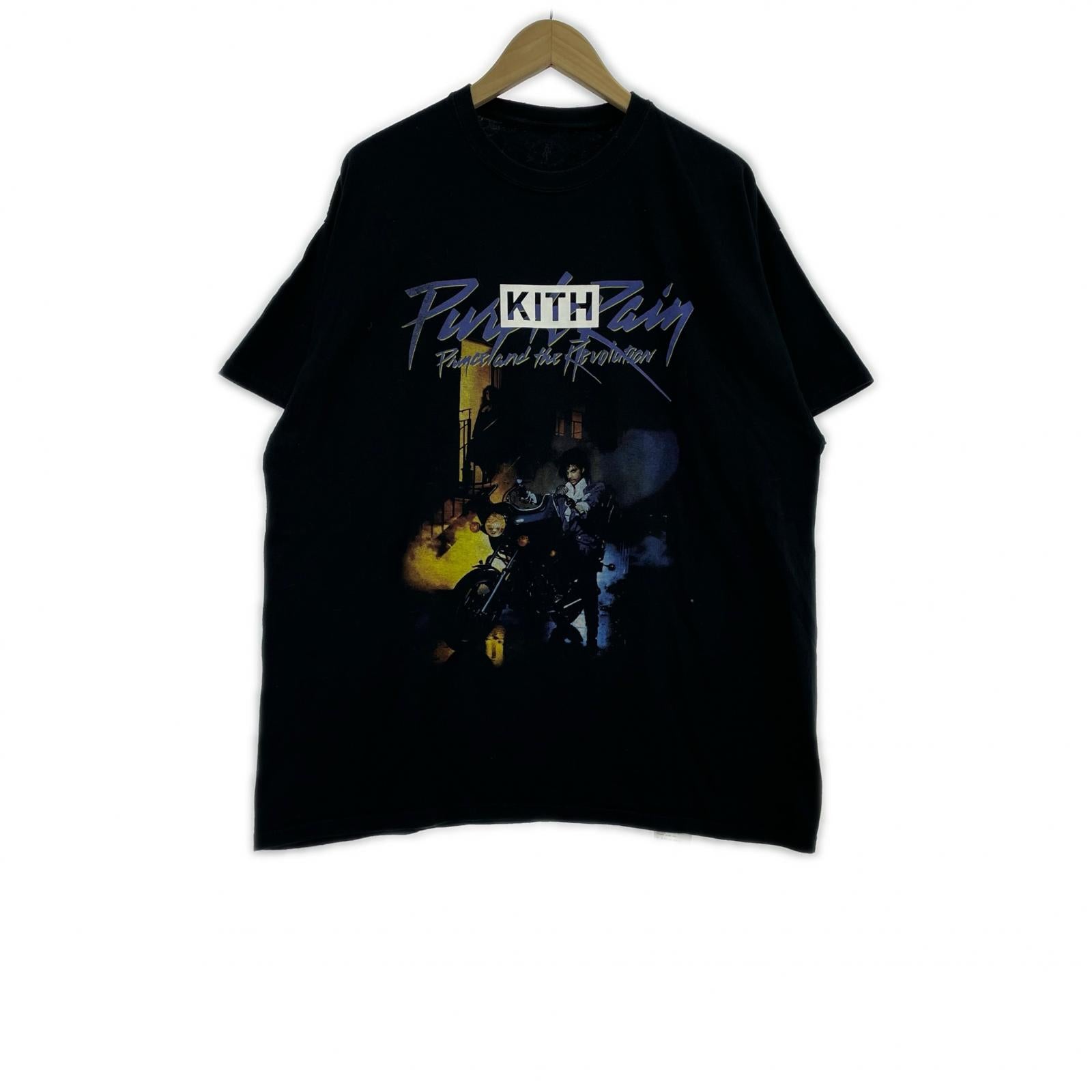 半袖Tシャツ KITH VINTAGE Prince Purple Rain 2025 プリントTee XL 黒 ブラック