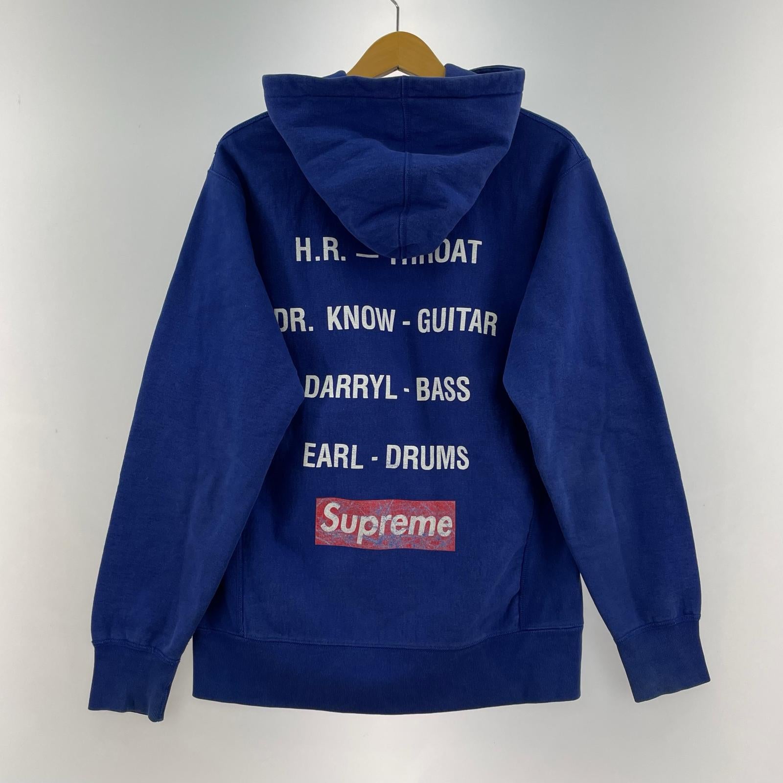パーカー Supreme 08AW bad brains プリントパーカー M 青 M ブルー