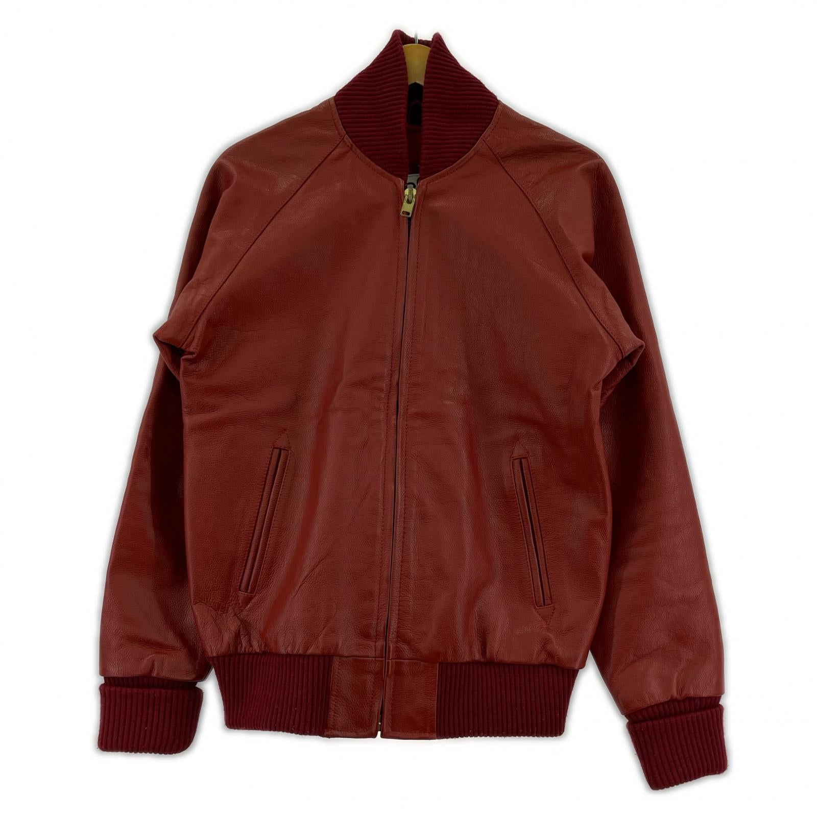 レザージャケット 63 LEATHERS ブルゾン 赤 S S レッド