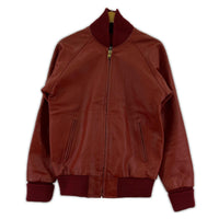 レザージャケット 63 LEATHERS ブルゾン 赤 S S レッド