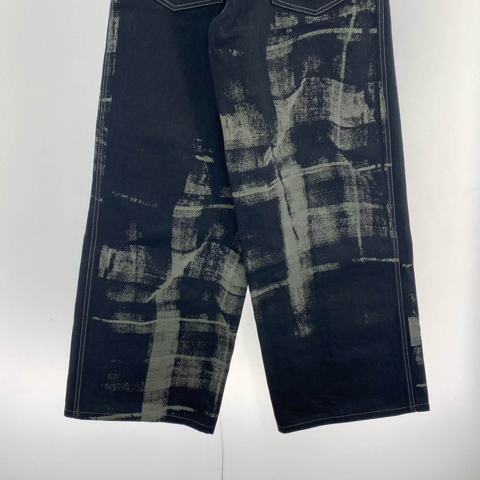 デニムパンツ SF 1 OG ペイントブラックワイドデニム ブラック