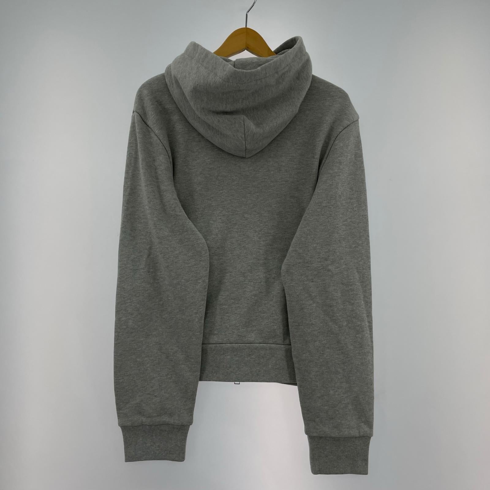 パーカー logo-patch half-zip hoodie(M) M グレー