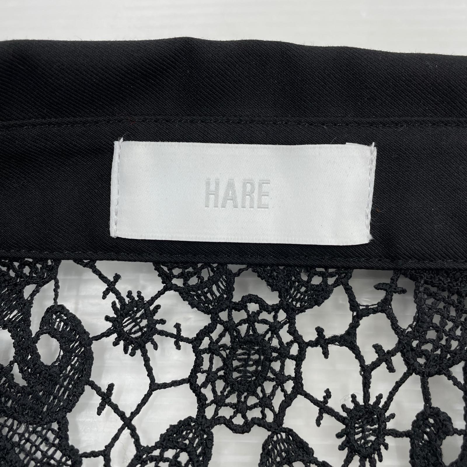 長袖シャツ HARE L/Sレースシャツ Free ブラック フリー ブラック