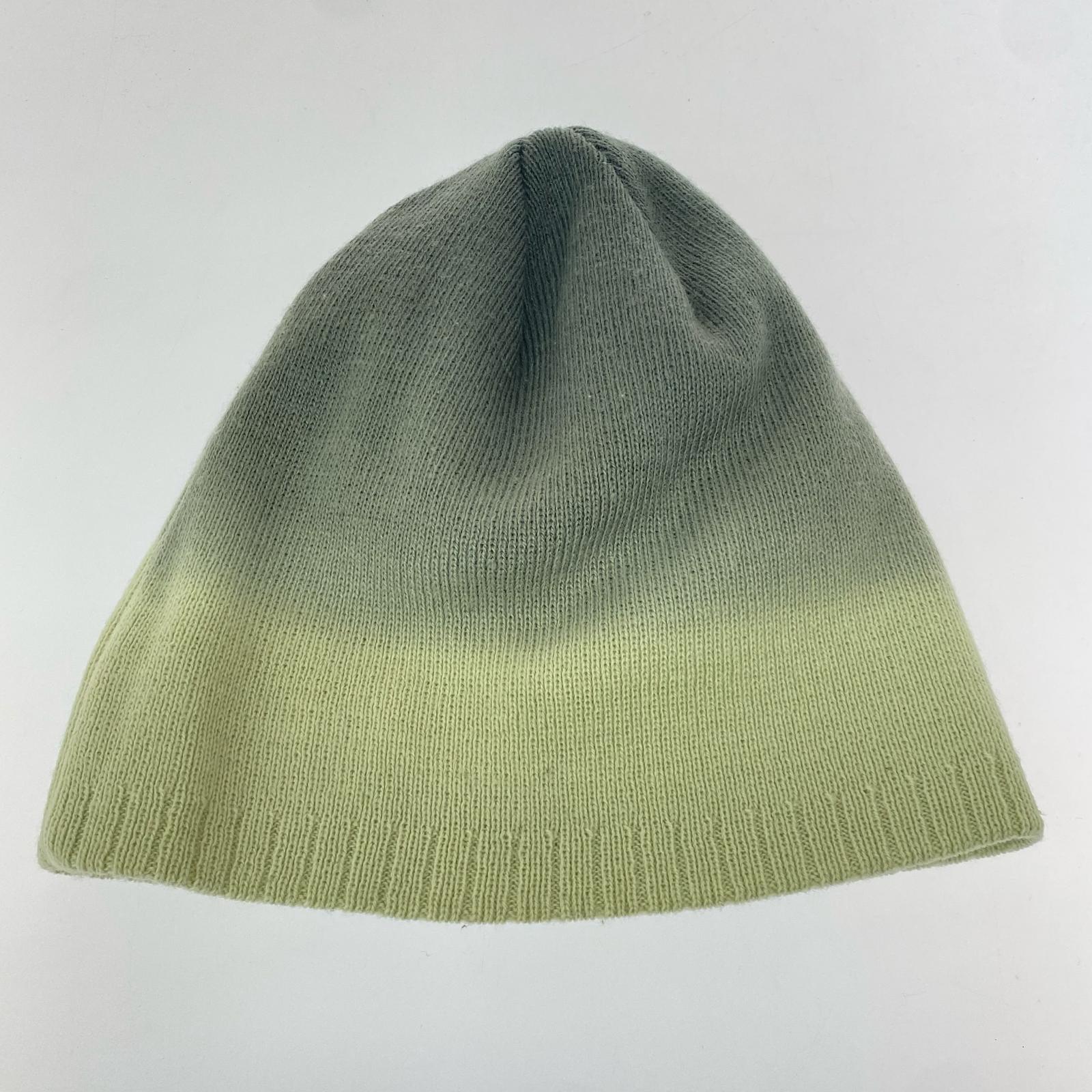 ニットキャップ OLD crown gradation beanie グリーン