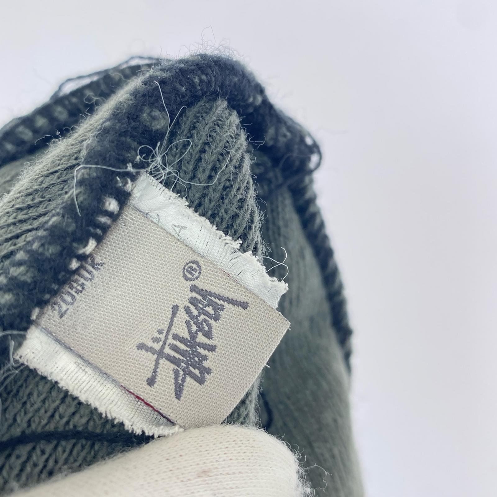 ニットキャップ OLD crown gradation beanie グリーン