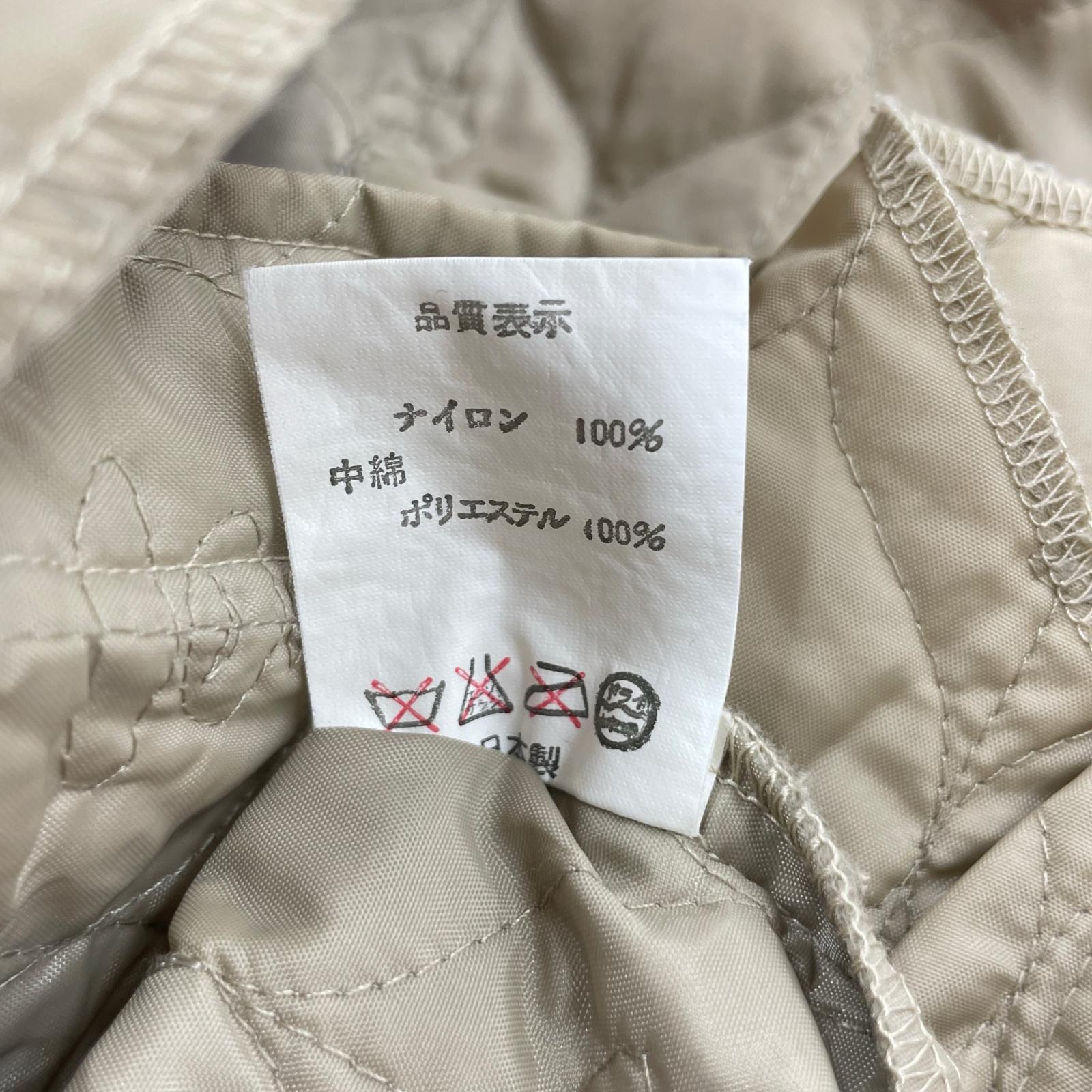 長袖シャツ A BATHING APE 90s 初期 サルキルティングシャツ M ベージュ M ベージュ