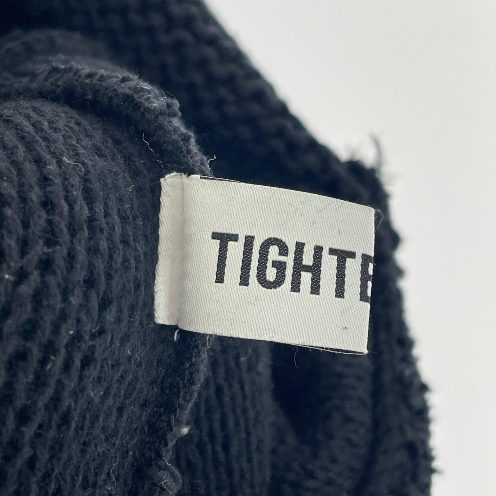 ニットキャップ TIGHTBOOTH イヤーフラップ ニットキャップ ブラック ブラック
