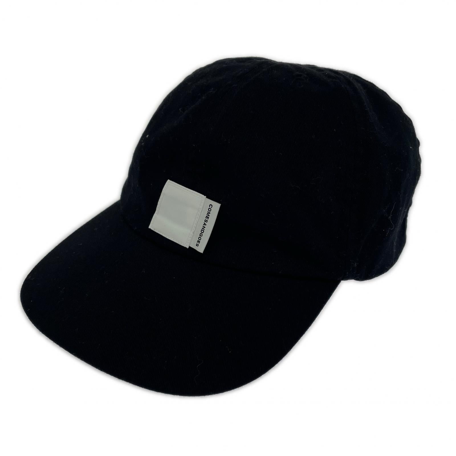 キャップ COMESANDGOES WHITE NAME CAP 6パネルキャップ ブラック ブラック