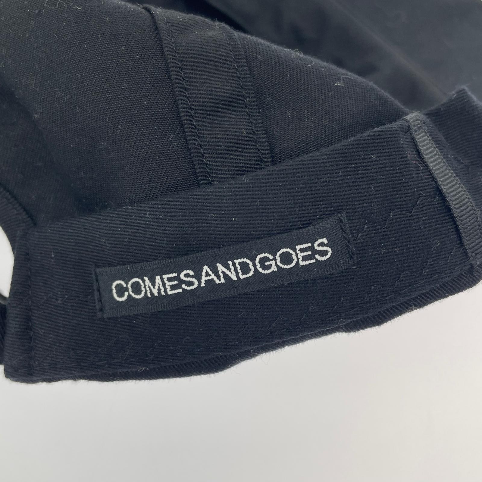キャップ COMESANDGOES WHITE NAME CAP 6パネルキャップ ブラック ブラック