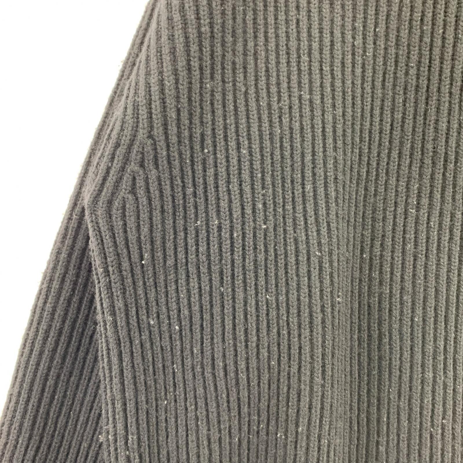 ニット GALERIE VIE ハーフジップニット 黒 ブラック
