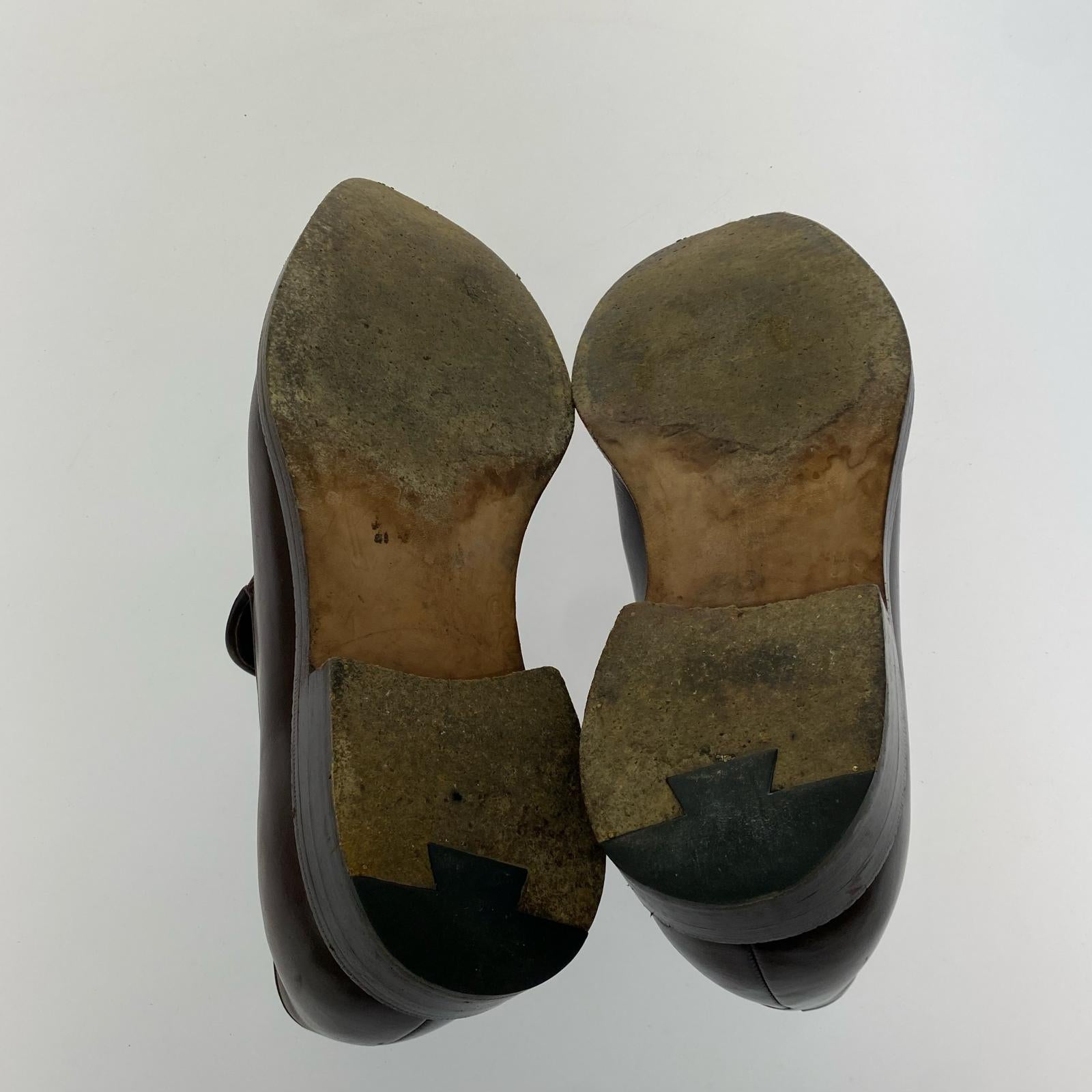 シューズ SILVANO LATTANZI Leather Loafers BRW ブラウン