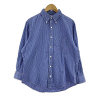 長袖シャツ Brooks Brothers MAKERS 90s-00s ギンガムチェック 青