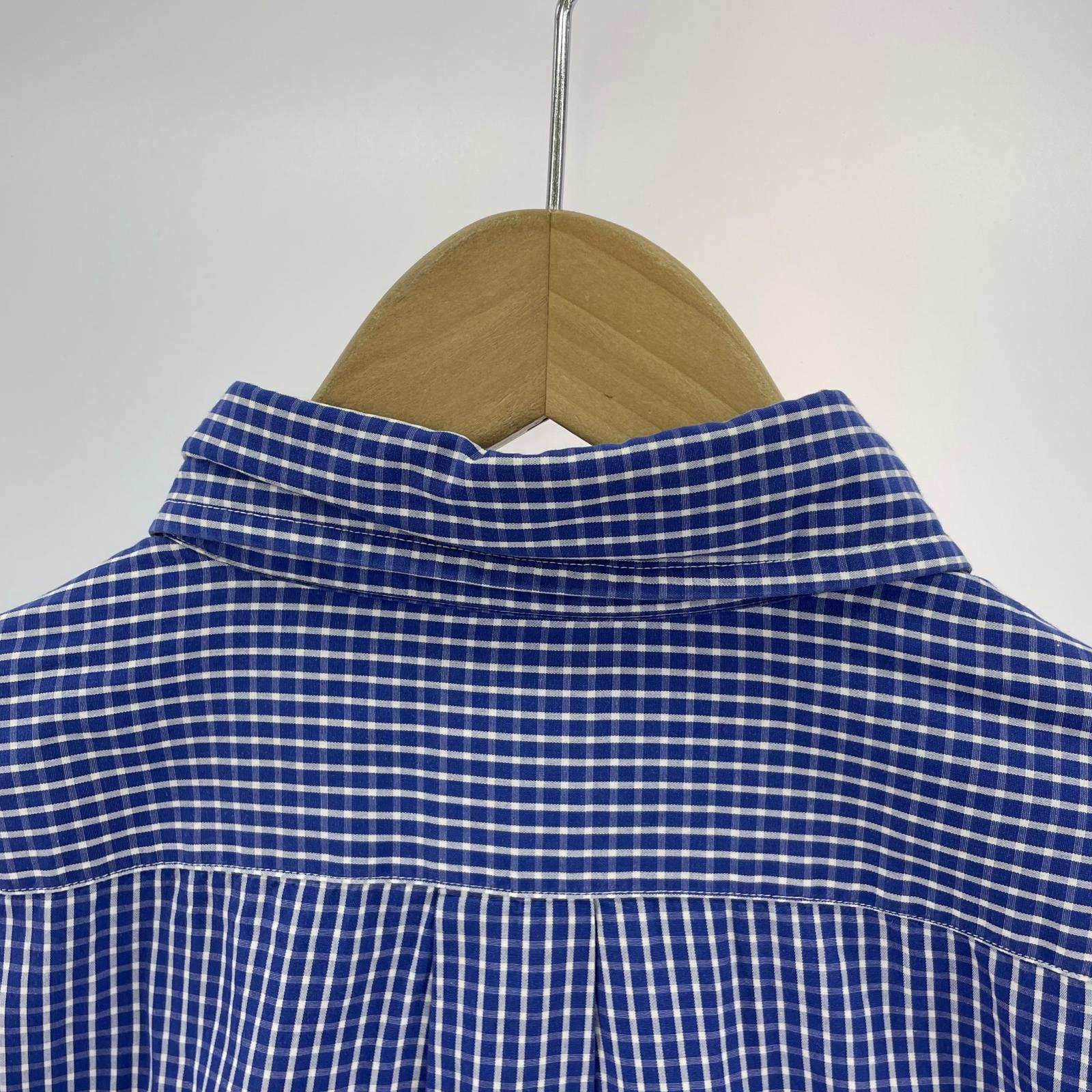 長袖シャツ Brooks Brothers MAKERS 90s-00s ギンガムチェック 青