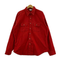 長袖シャツ 80s シャモアクロスシャツ レッド(XL) レッド