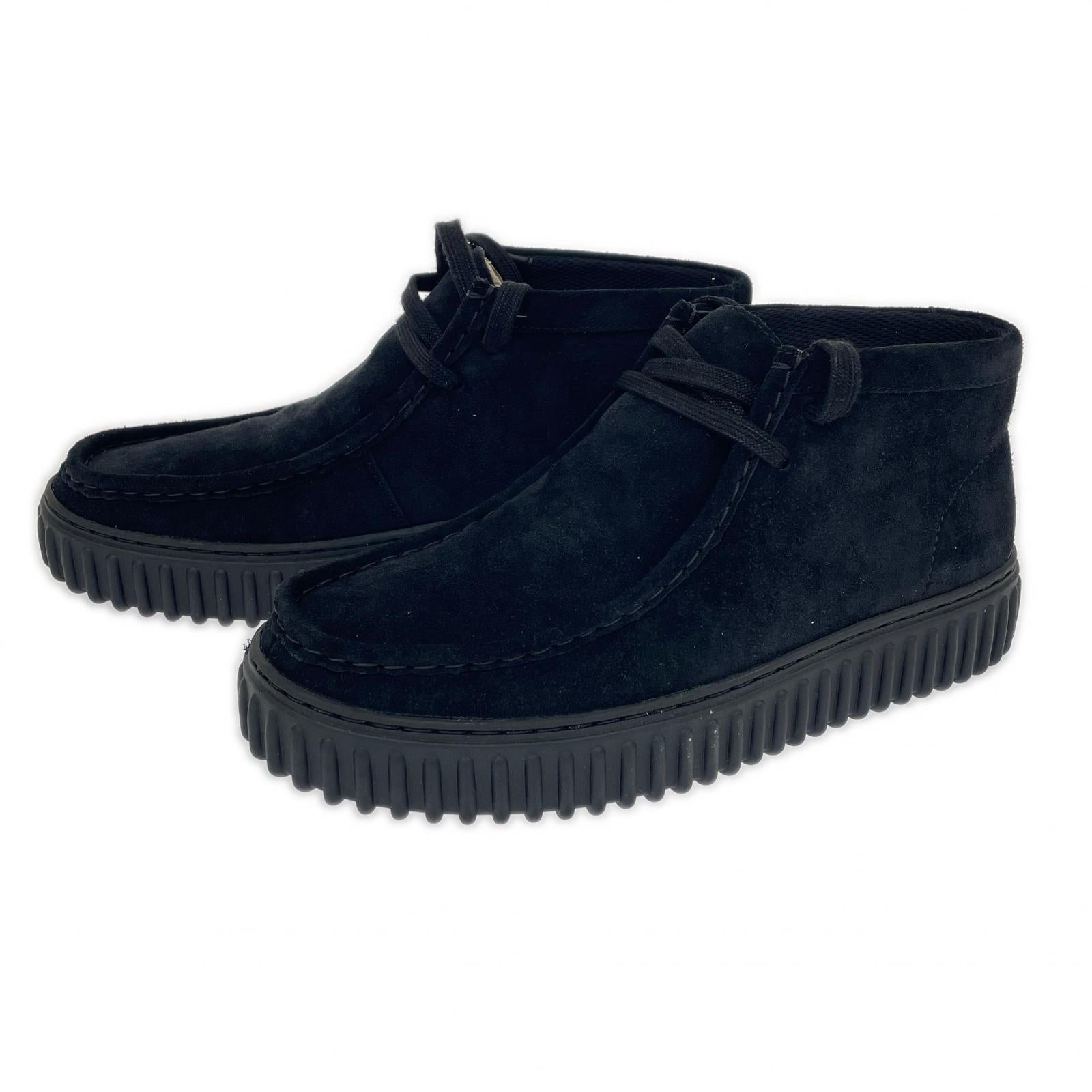 ブーツ Clarks ブラックスエードワラビーブーツ 26.5cm (US8 1/2 UK8 EU43) ブラック