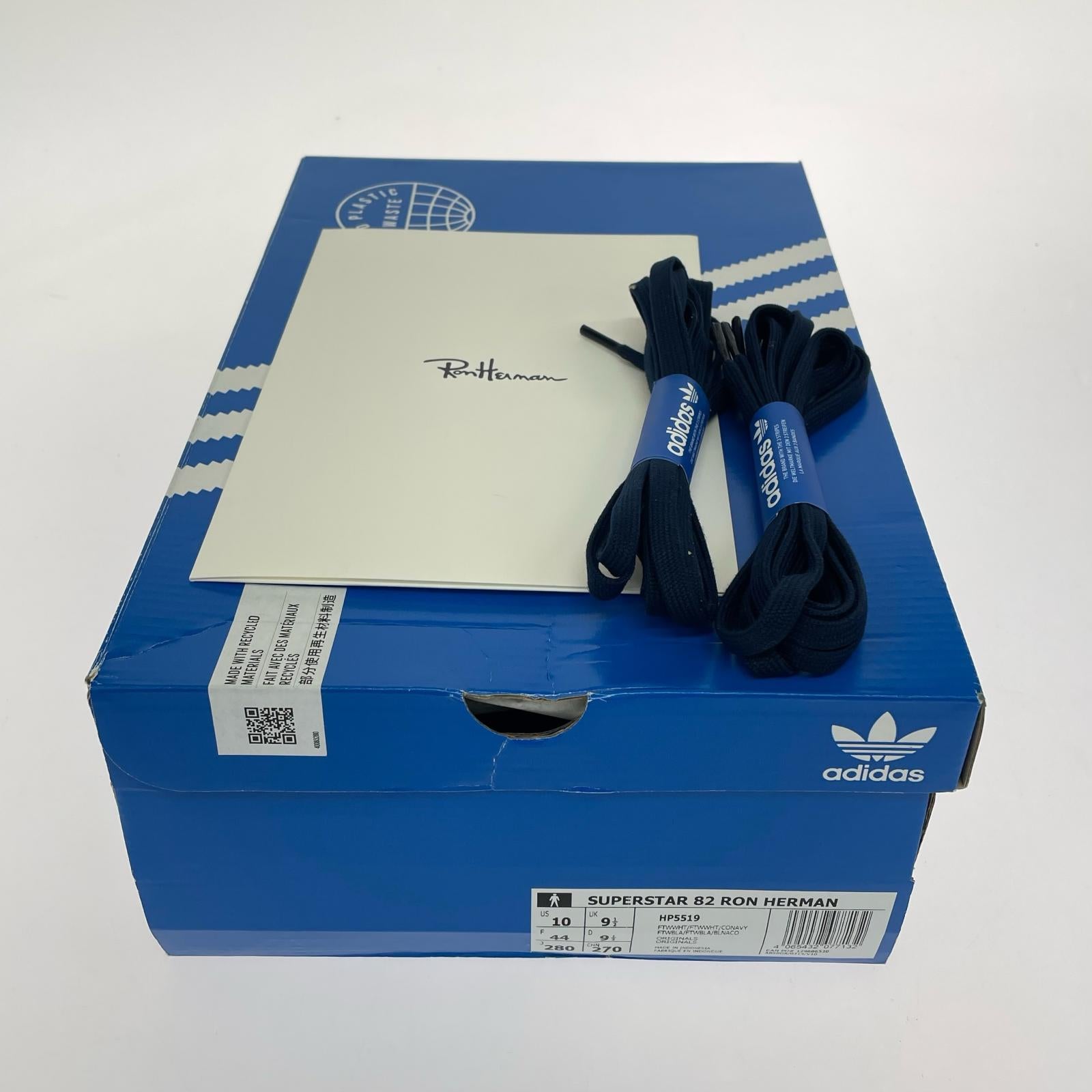 スニーカー adidas × Ron Herman SUPERSTAR 82 HP5519 28cm (US10 UK9 1/2 EU46) ホワイト