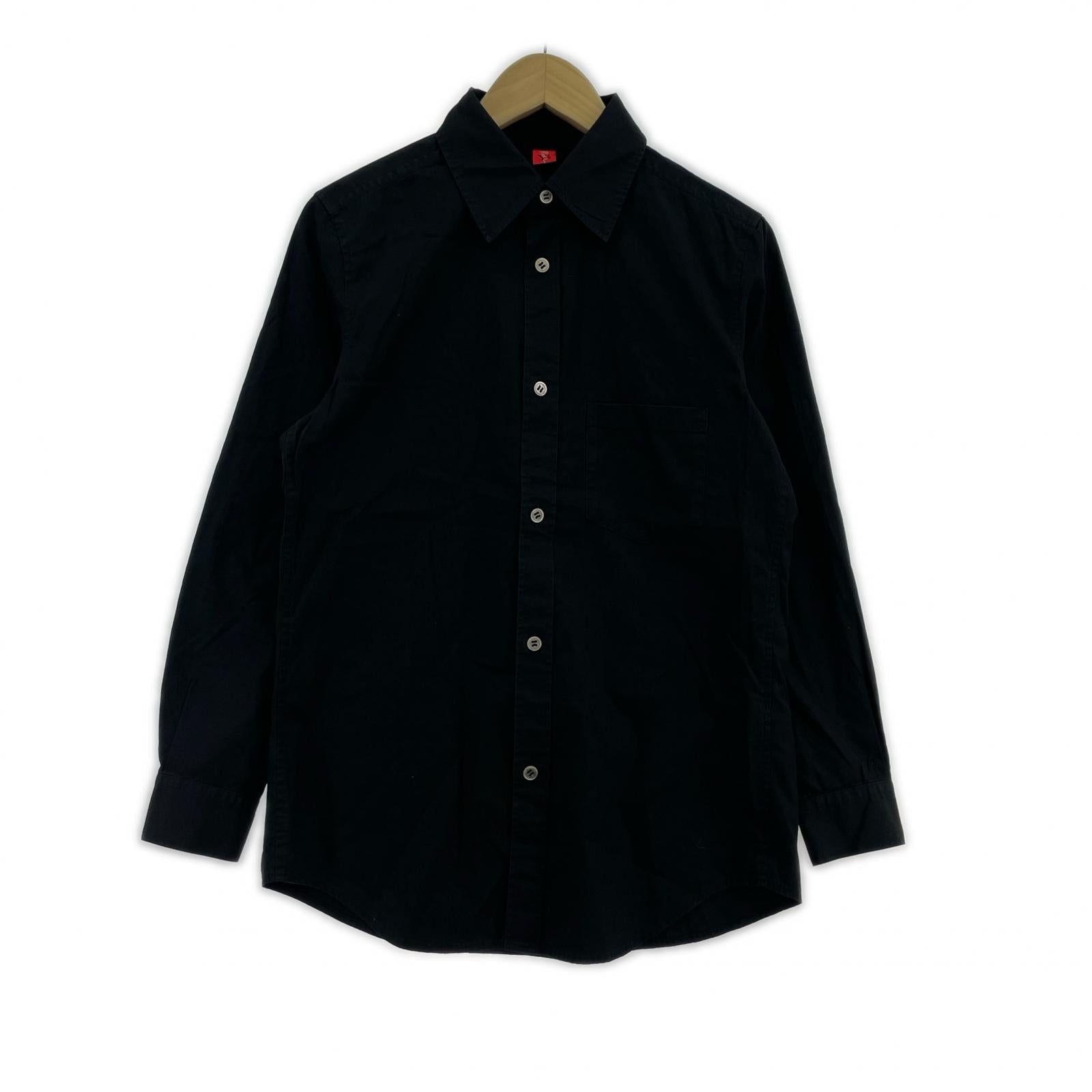 長袖シャツ カジュアルシャツ BLK 2 ブラック