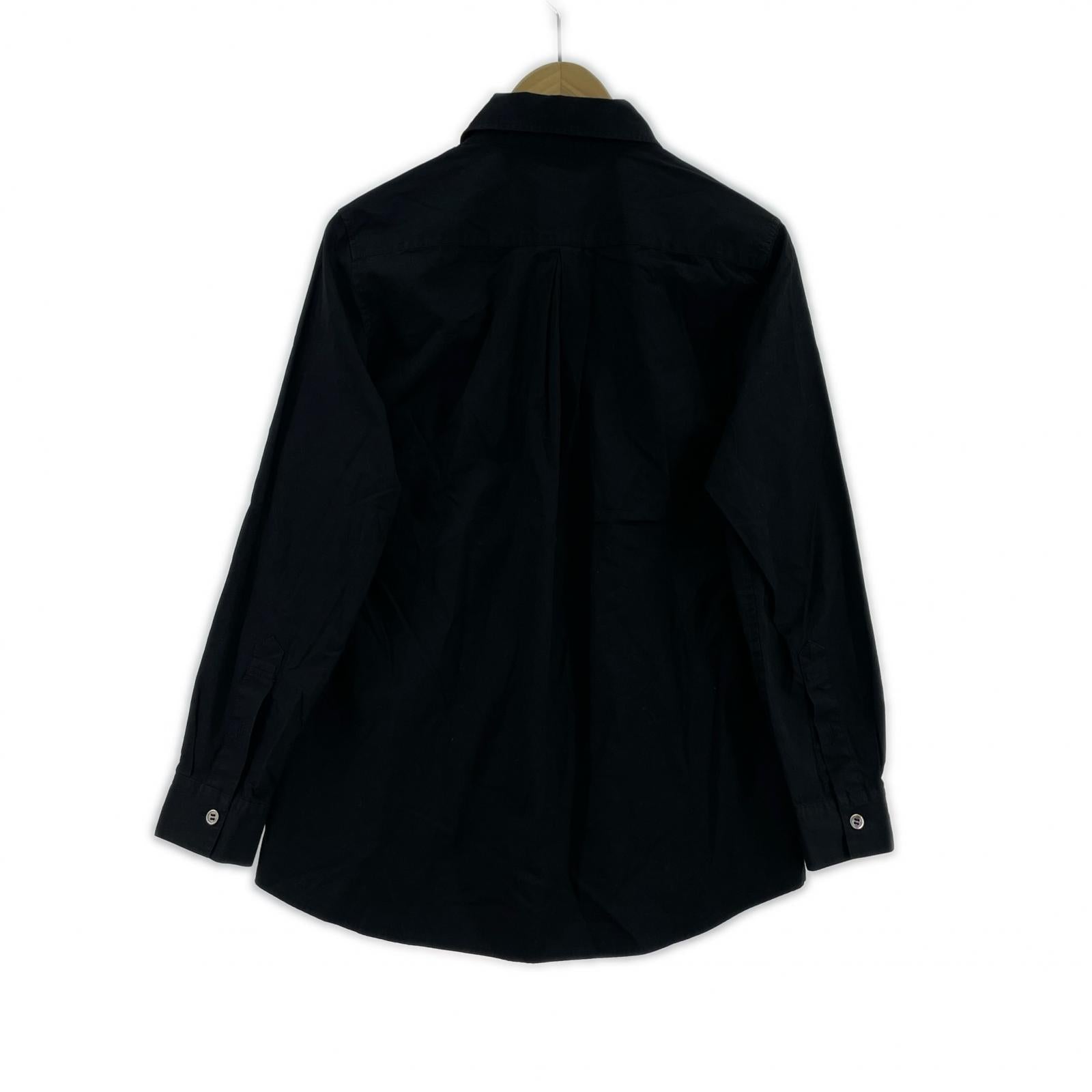 長袖シャツ カジュアルシャツ BLK 2 ブラック