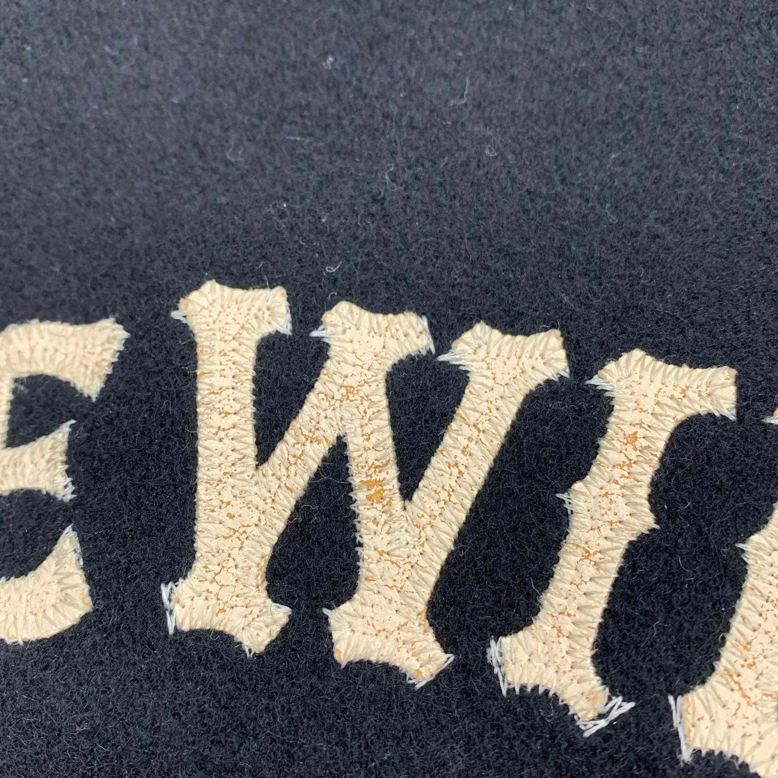 ブルゾン PPFM バック刺繍 スタジャン ブラック M