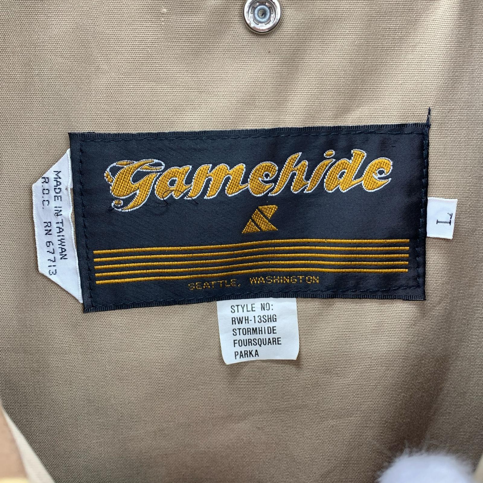 ジャケット 80s GAMEHIDE ダックハンターカモ L KHK L カーキ