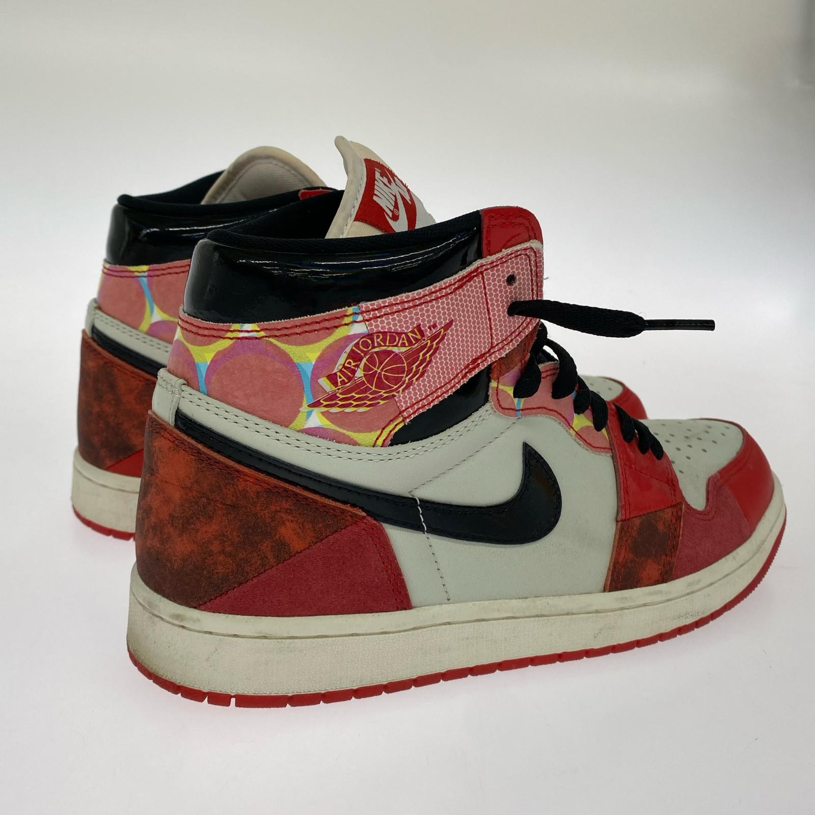 スニーカー × SPIDERMAN/AIR JORDAN 1/27.5 27cm (US9 UK8 1/2 EU44) レッド