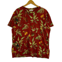 半袖Tシャツ ETRO S/S総柄プリントTee 赤 M レッド