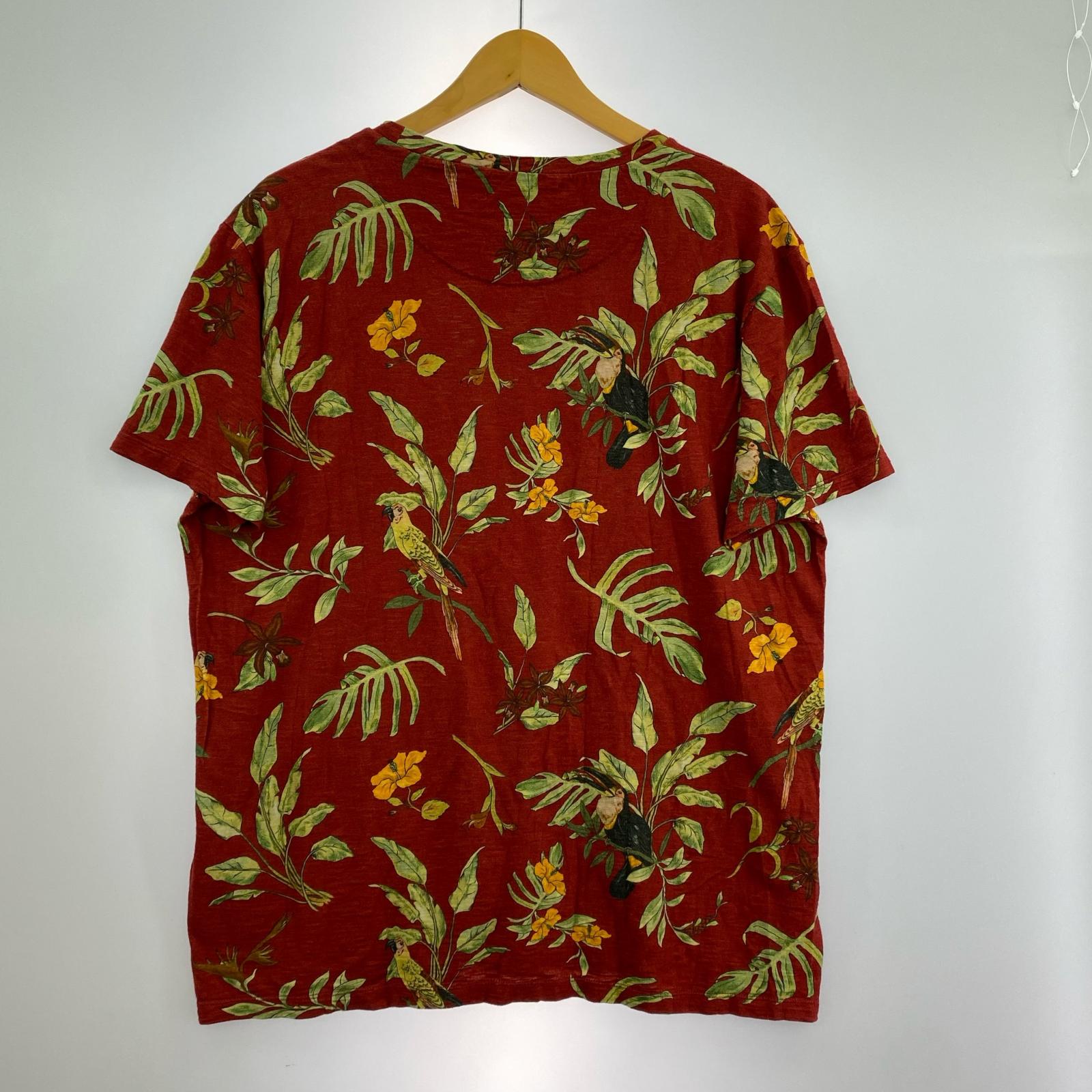 半袖Tシャツ ETRO S/S総柄プリントTee 赤 M レッド